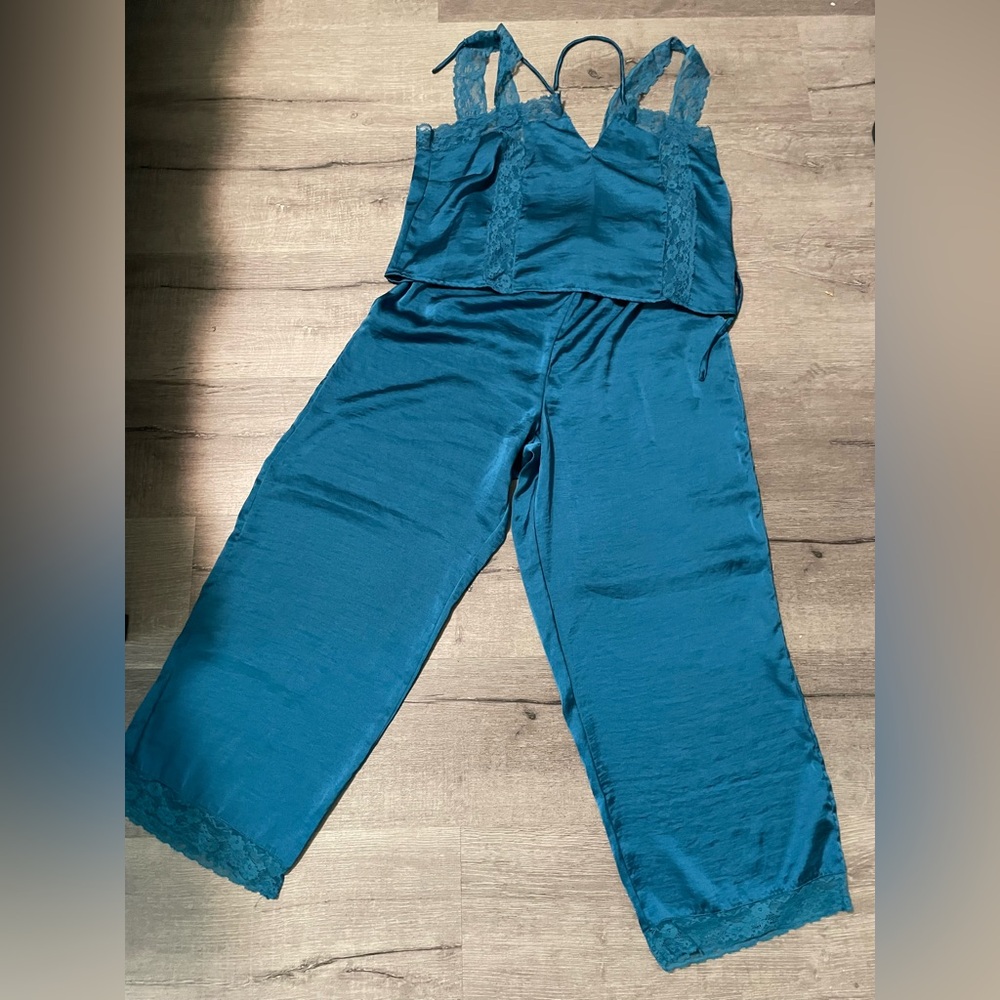 Adore Me Blue Pajama Set with  Tank